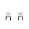 Manhattan Comfort Gansevoort Faux Leather Dining Chair in Cream - Set of 2 DC051-CR - alternate 1